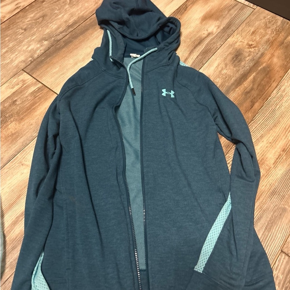 Under Armour Blue Full-Zip Hoodie